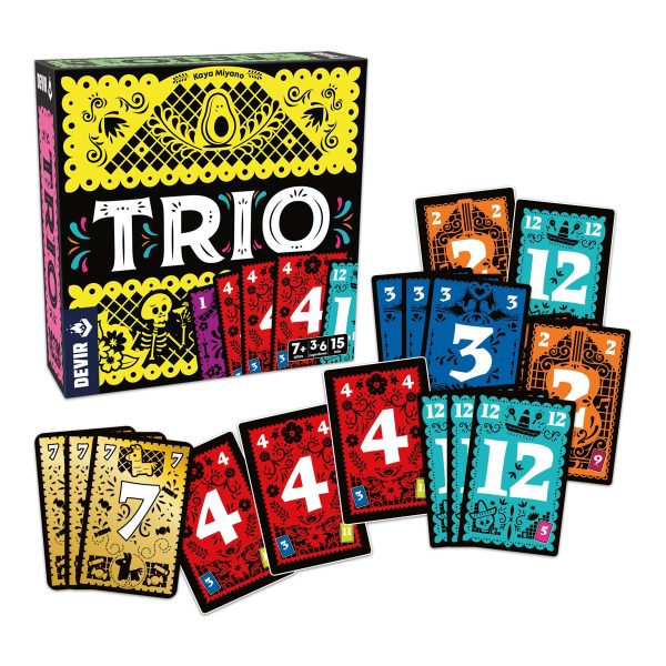 Trio juego de cartas mexicano.